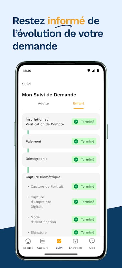 Tracking a passport application in ePass.bj, step by step