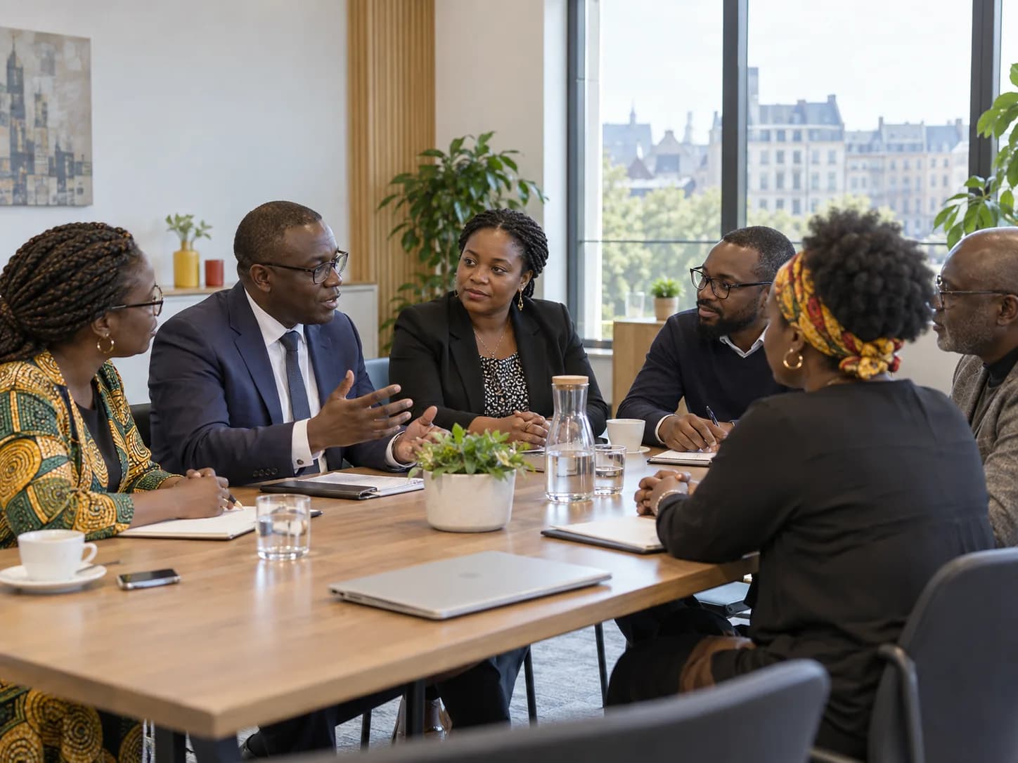 Une délégation béninoise échange avec des représentants de la diaspora en Belgique
