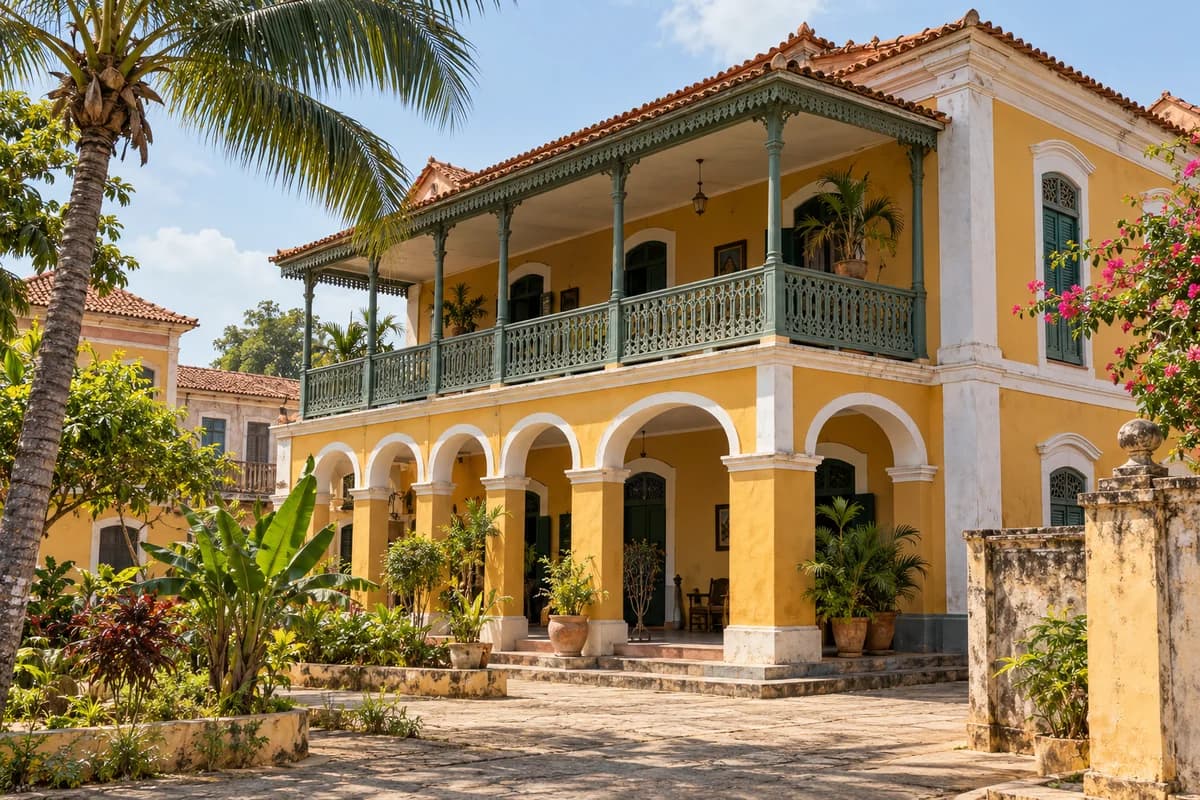 Maison afro-brésilienne du musée da Silva à Porto-Novo
