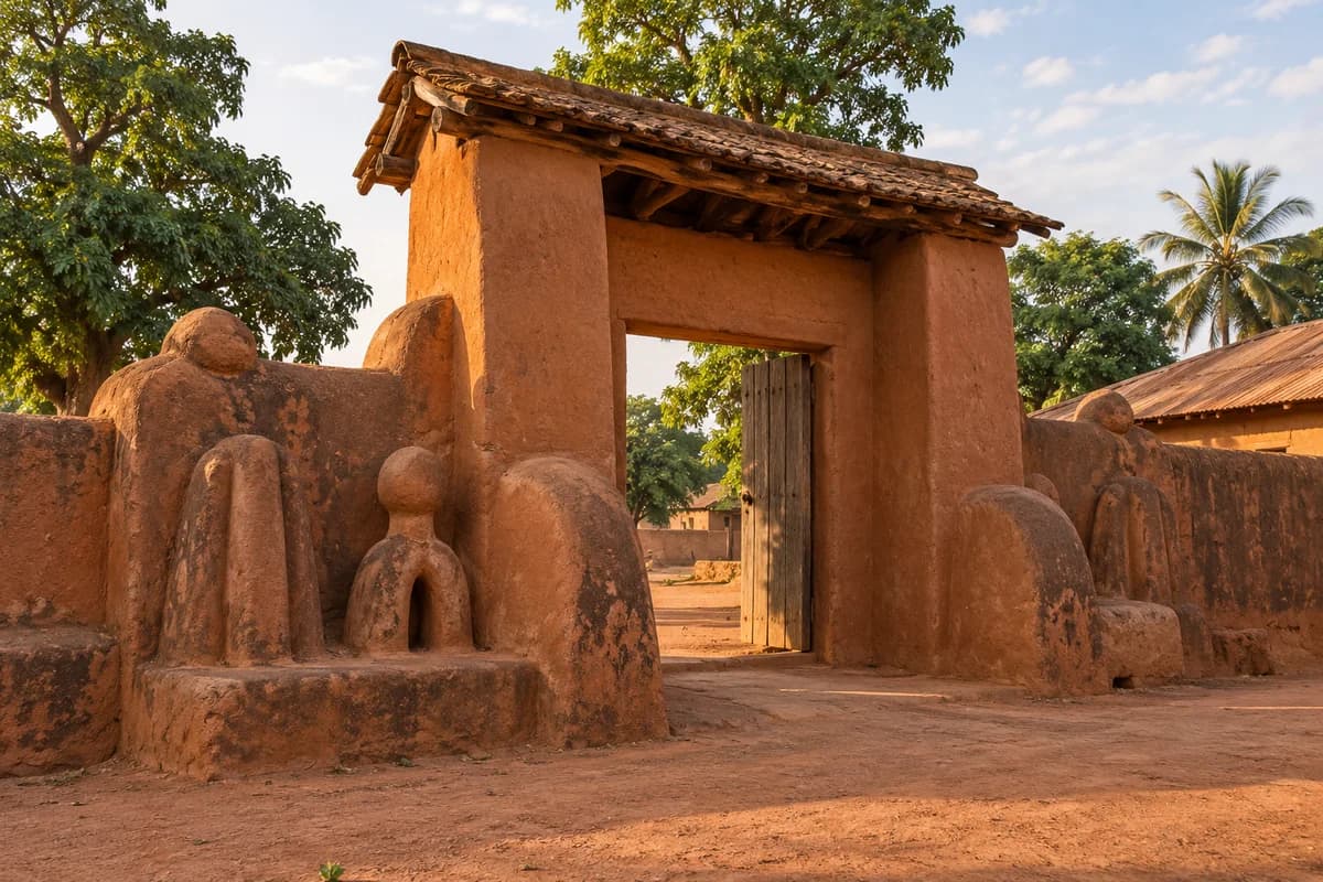 Porte historique Akaba Idéna à Kétou