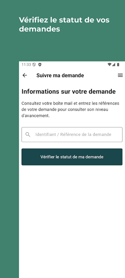 Tracking an application by its reference in Justice.bj
